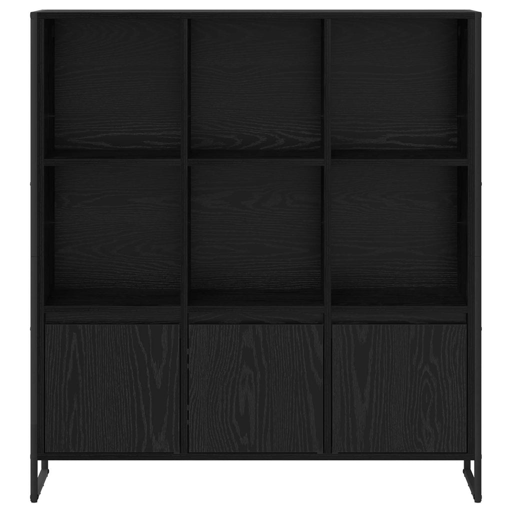 Armadio per Libri 2 pcs Rovere Nero 99,5 x 30 x 108 cm