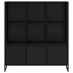 Armadio per Libri 2 pcs Rovere Nero 99,5 x 30 x 108 cm