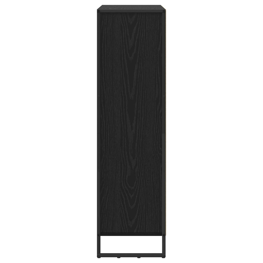 Armadio per Libri 2 pcs Rovere Nero 99,5 x 30 x 108 cm