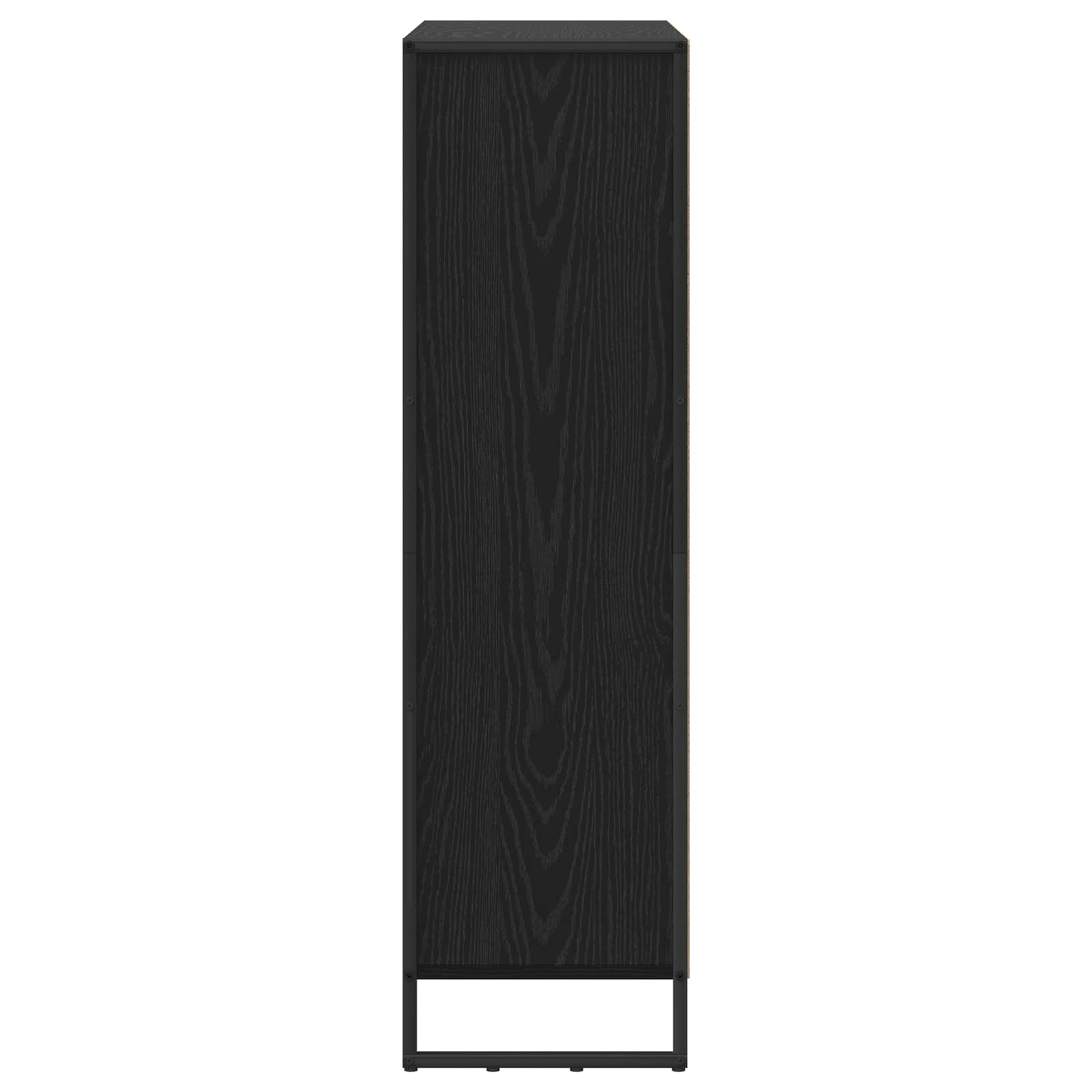 Armadio per Libri 2 pcs Rovere Nero 99,5 x 30 x 108 cm