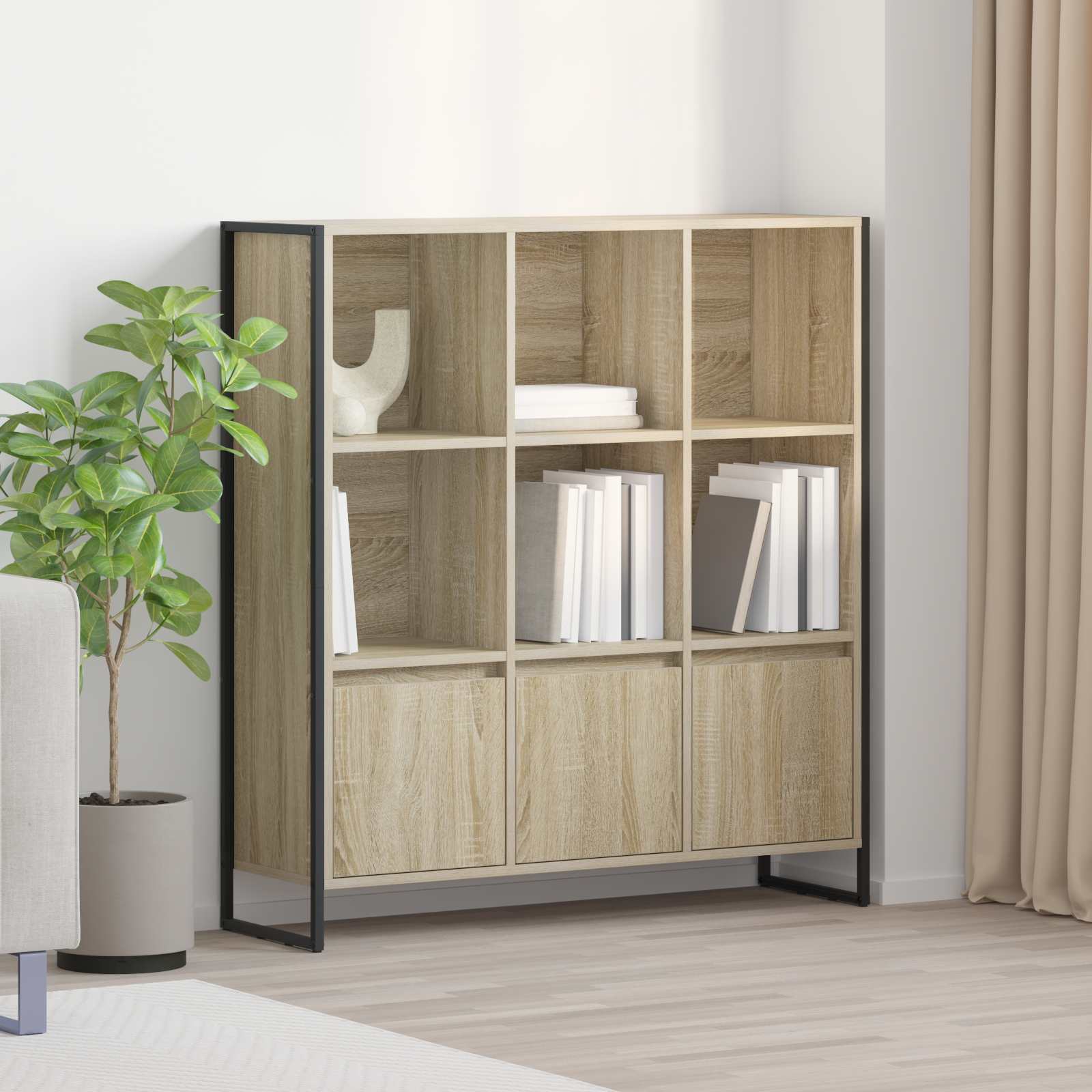 Armadio per Libri 2 pcs Sonoma 99,5 x 30 x 108 cm