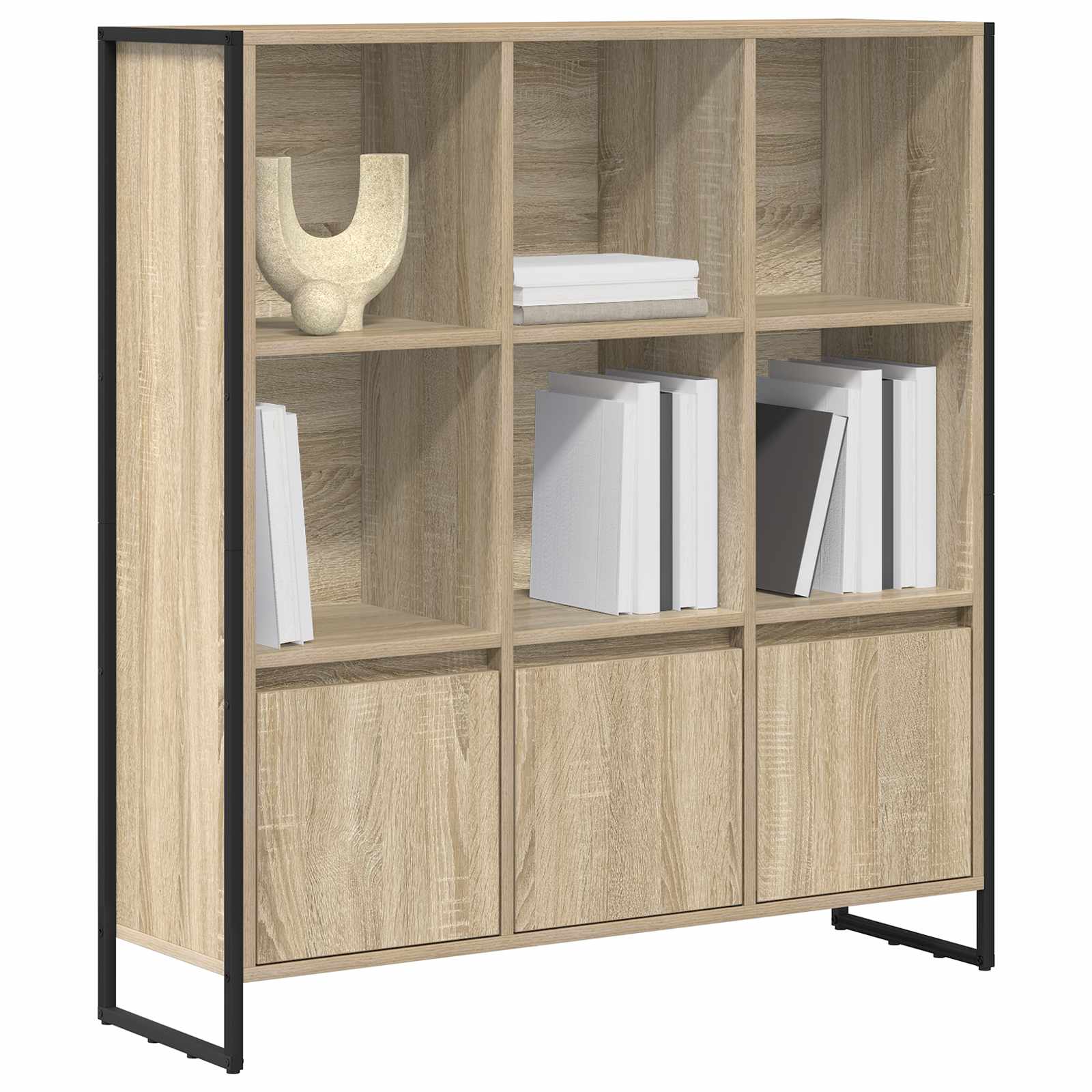 Armadio per Libri 2 pcs Sonoma 99,5 x 30 x 108 cm