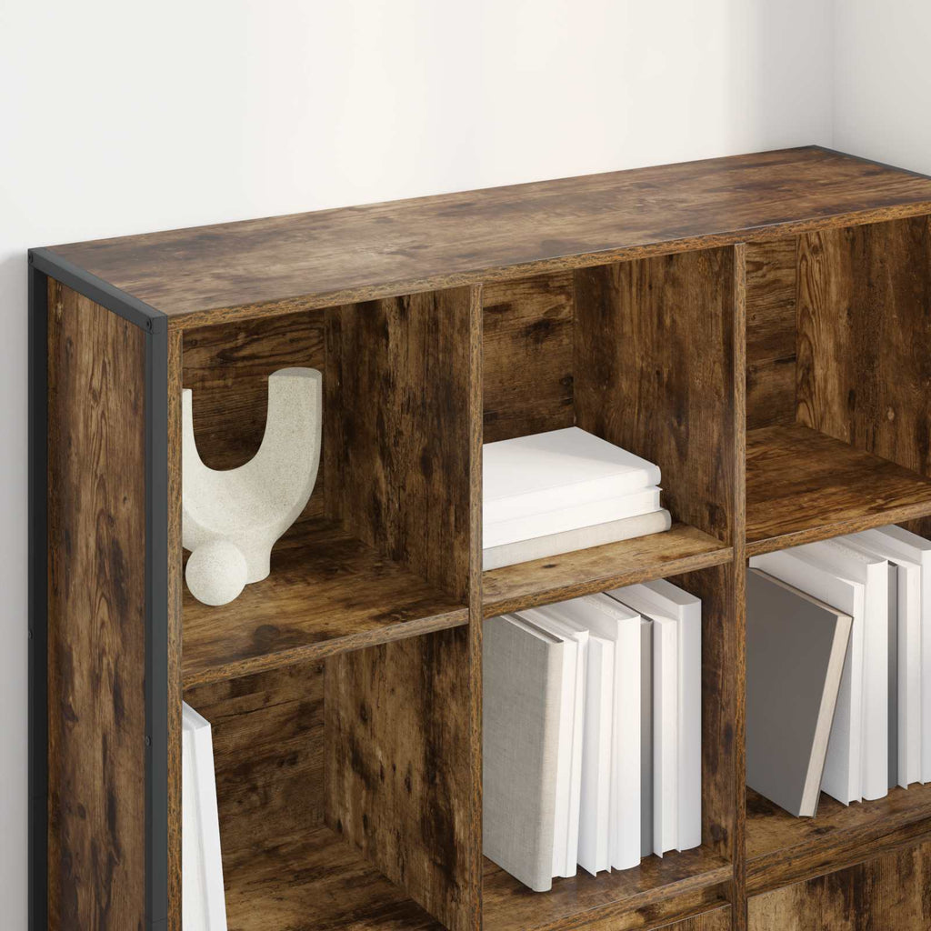 Armadio per Libri 2 pcs Quercia Fumosa 99,5 x 30 x 108 cm