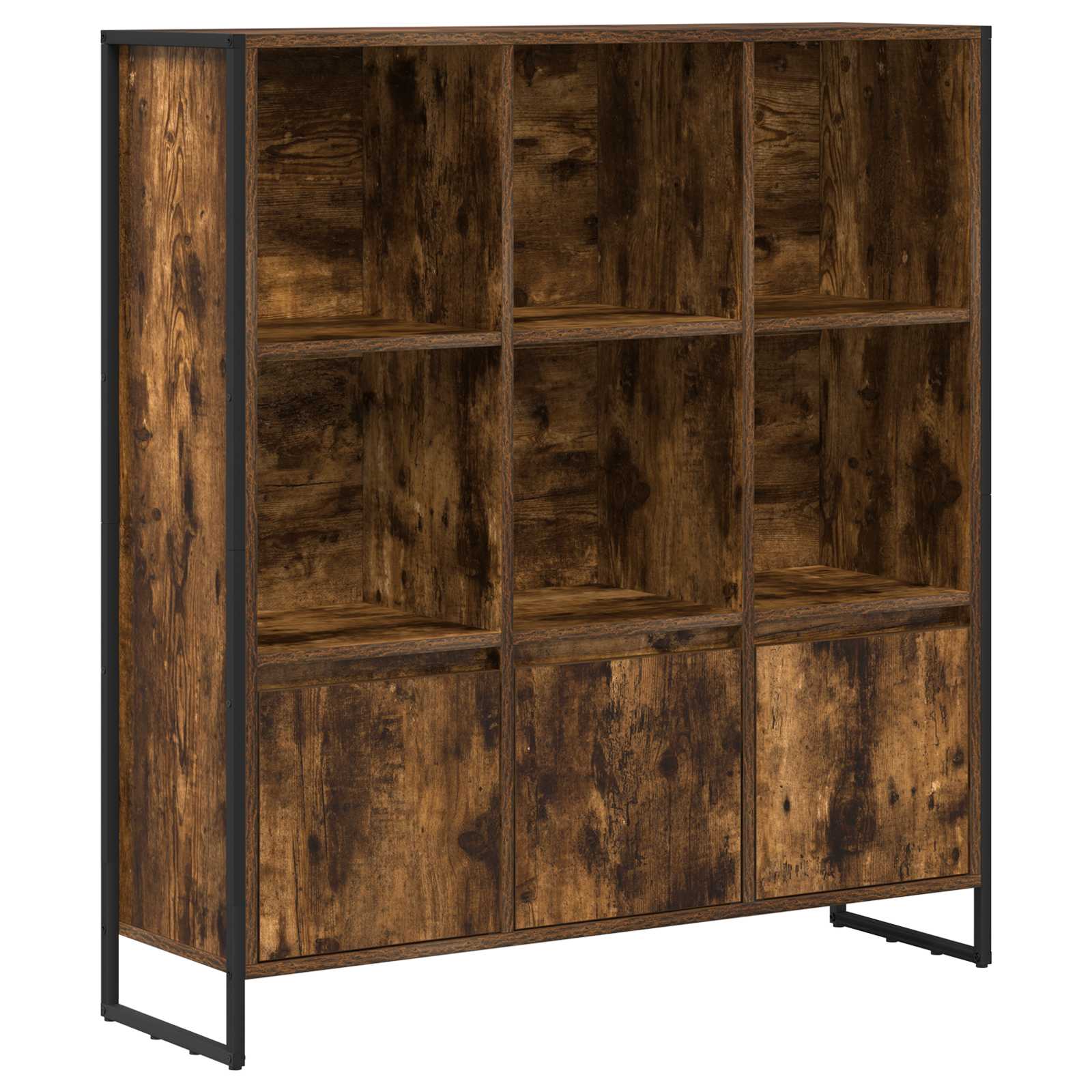 Armadio per Libri 2 pcs Quercia Fumosa 99,5 x 30 x 108 cm