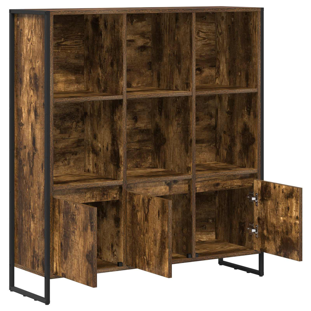 Armadio per Libri 2 pcs Quercia Fumosa 99,5 x 30 x 108 cm