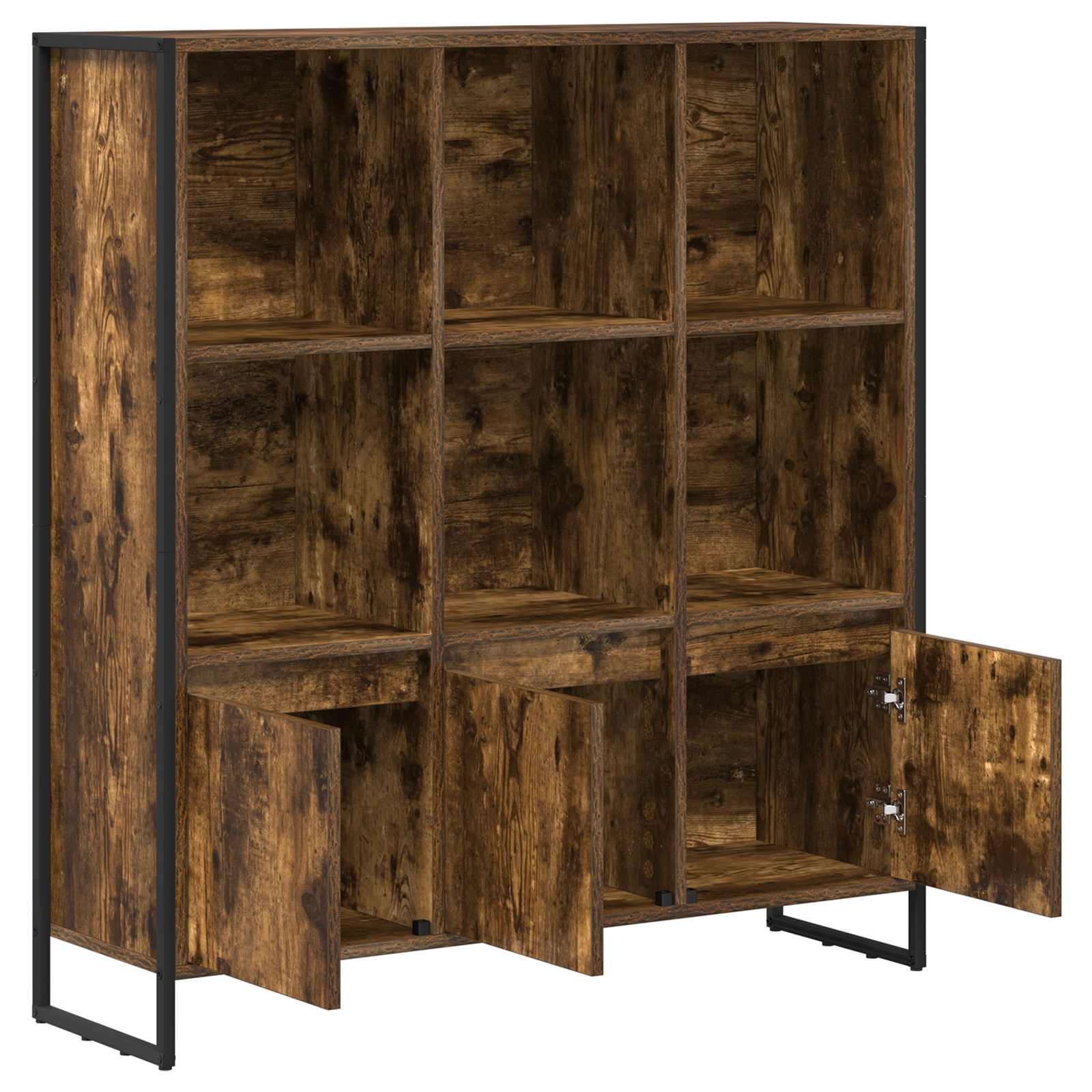 Armadio per Libri 2 pcs Quercia Fumosa 99,5 x 30 x 108 cm