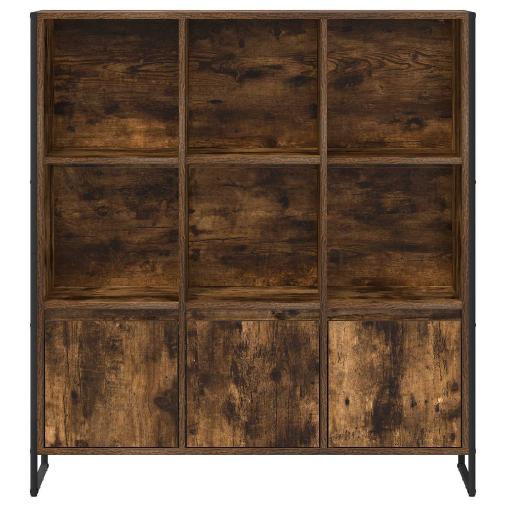 Armadio per Libri 2 pcs Quercia Fumosa 99,5 x 30 x 108 cm