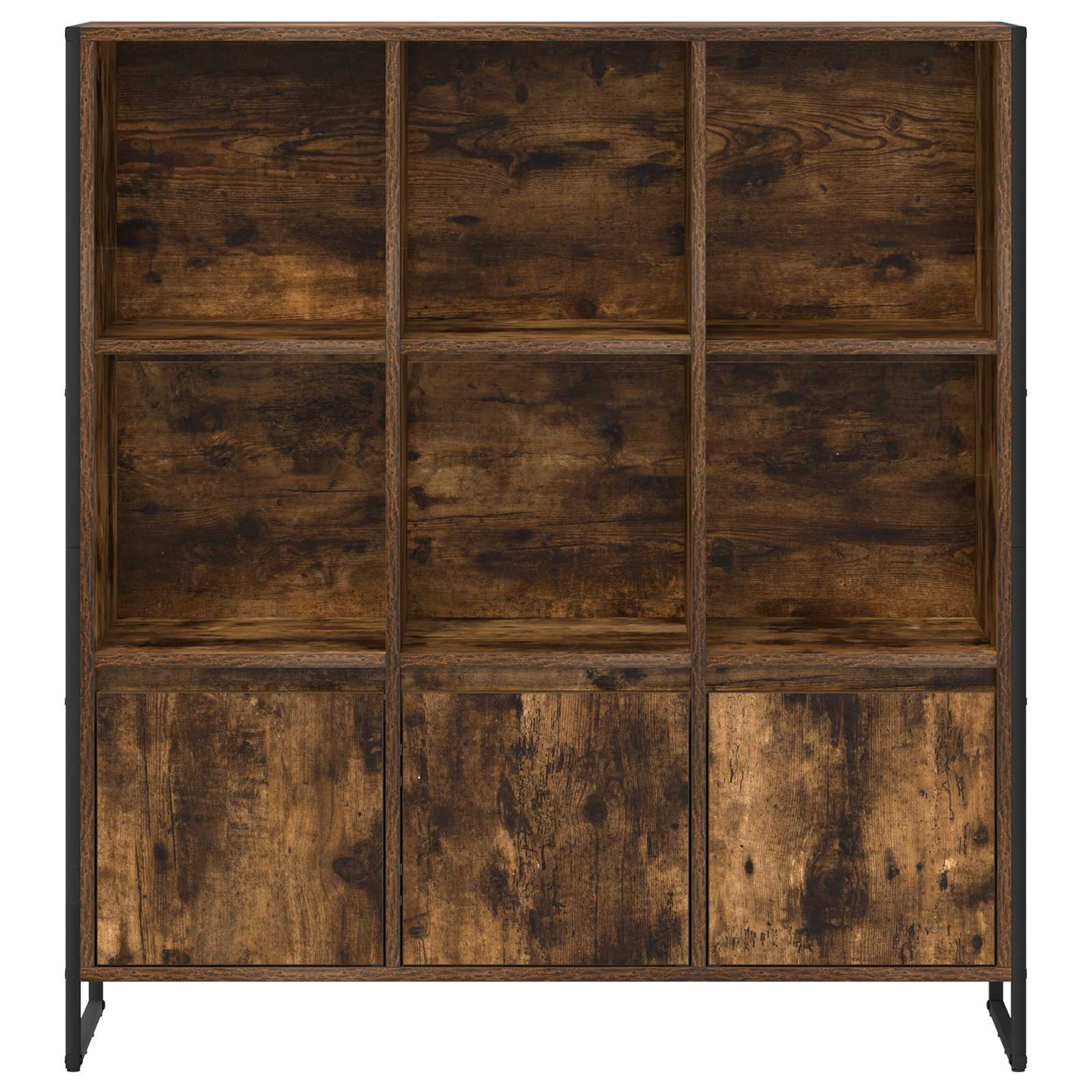 Armadio per Libri 2 pcs Quercia Fumosa 99,5 x 30 x 108 cm