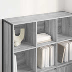 Armadio per Libri 2 pcs Grigio Sonoma 99,5 x 30 x 108 cm