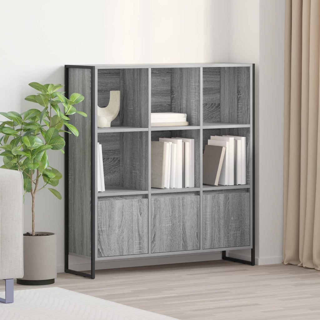 Armadio per Libri 2 pcs Grigio Sonoma 99,5 x 30 x 108 cm