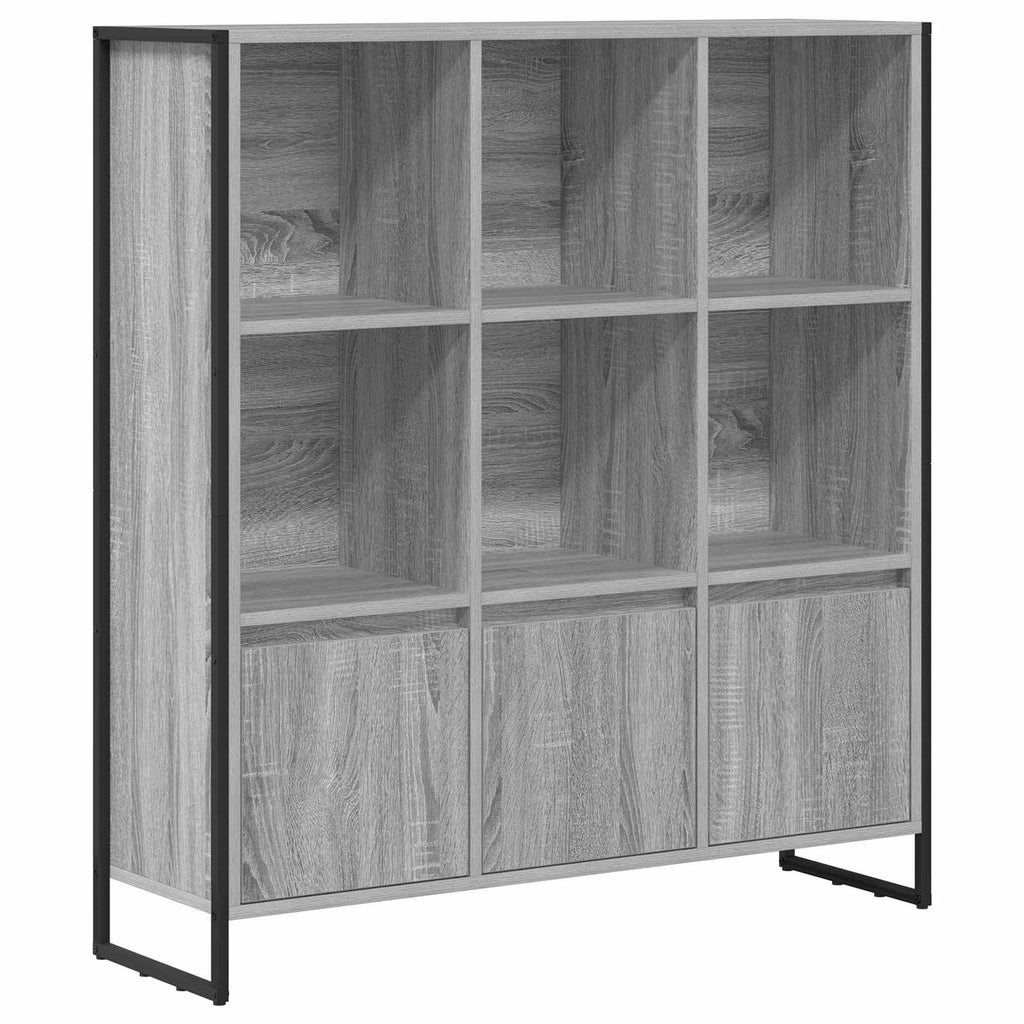 Armadio per Libri 2 pcs Grigio Sonoma 99,5 x 30 x 108 cm