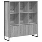Armadio per Libri 2 pcs Grigio Sonoma 99,5 x 30 x 108 cm