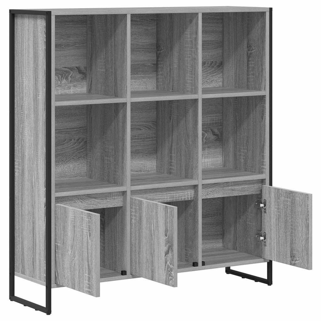 Armadio per Libri 2 pcs Grigio Sonoma 99,5 x 30 x 108 cm
