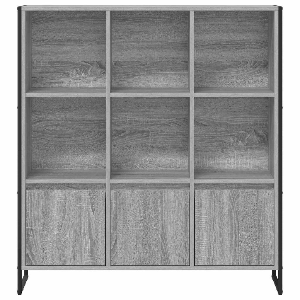 Armadio per Libri 2 pcs Grigio Sonoma 99,5 x 30 x 108 cm