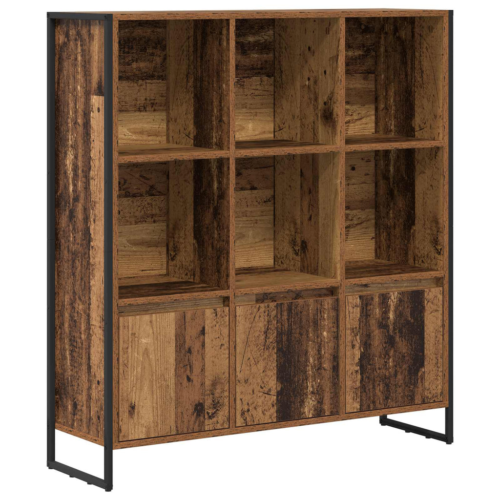 Armadio per Libri 2 pcs Legno vecchio 99,5 x 30 x 108 cm