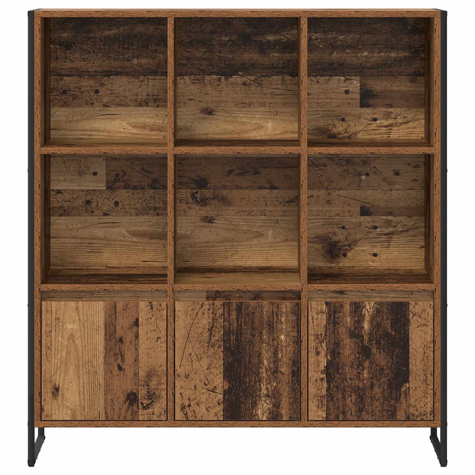 Armadio per Libri 2 pcs Legno vecchio 99,5 x 30 x 108 cm