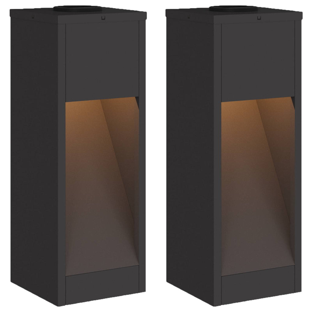 Lucina LED Solare da Percorso 2 pcs Nero