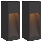 Lucina LED Solare da Percorso 2 pcs Nero