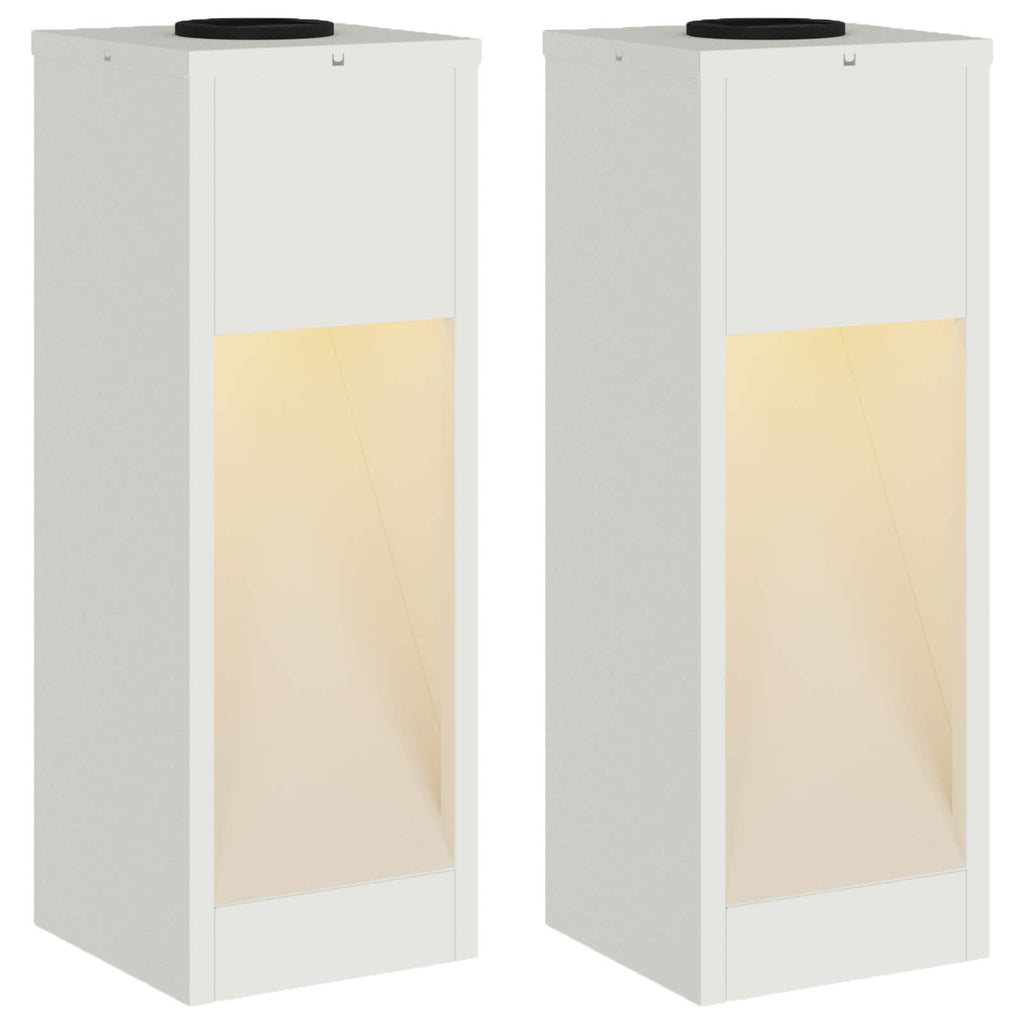 Lucina LED Solare da Percorso 2 pcs Bianco