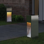 Lucina LED Solare da Percorso 2 pcs Argento