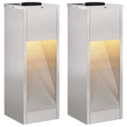 Lucina LED Solare da Percorso 2 pcs Argento
