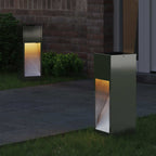 Lucina LED Solare da Percorso 2 pcs Argento Zincato
