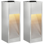Lucina LED Solare da Percorso 2 pcs Argento Zincato