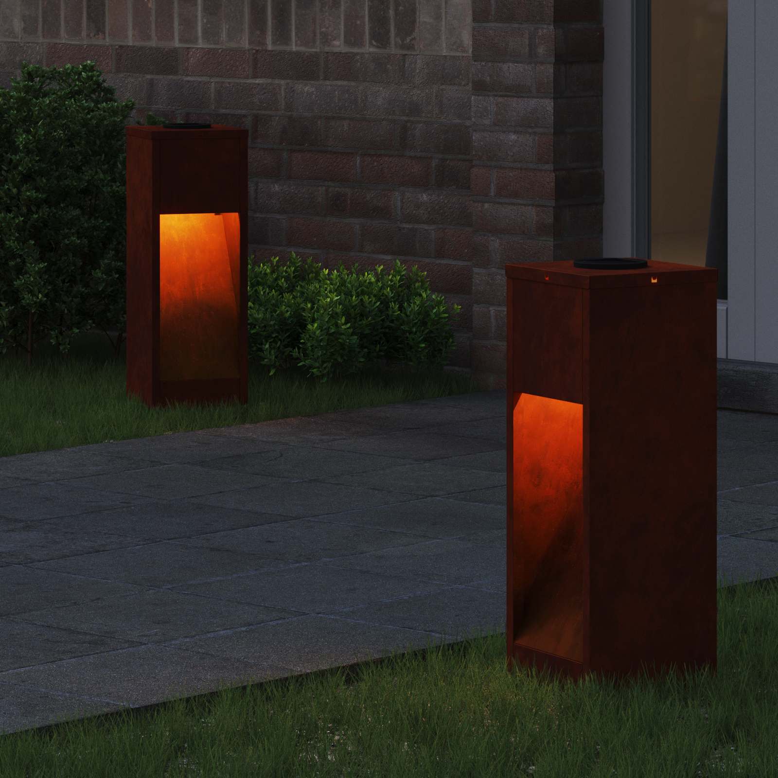 Lucina LED Solare da Percorso 2 pcs Bronzo