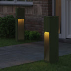 Lucina LED Solare da Percorso 2 pcs Verde oliva