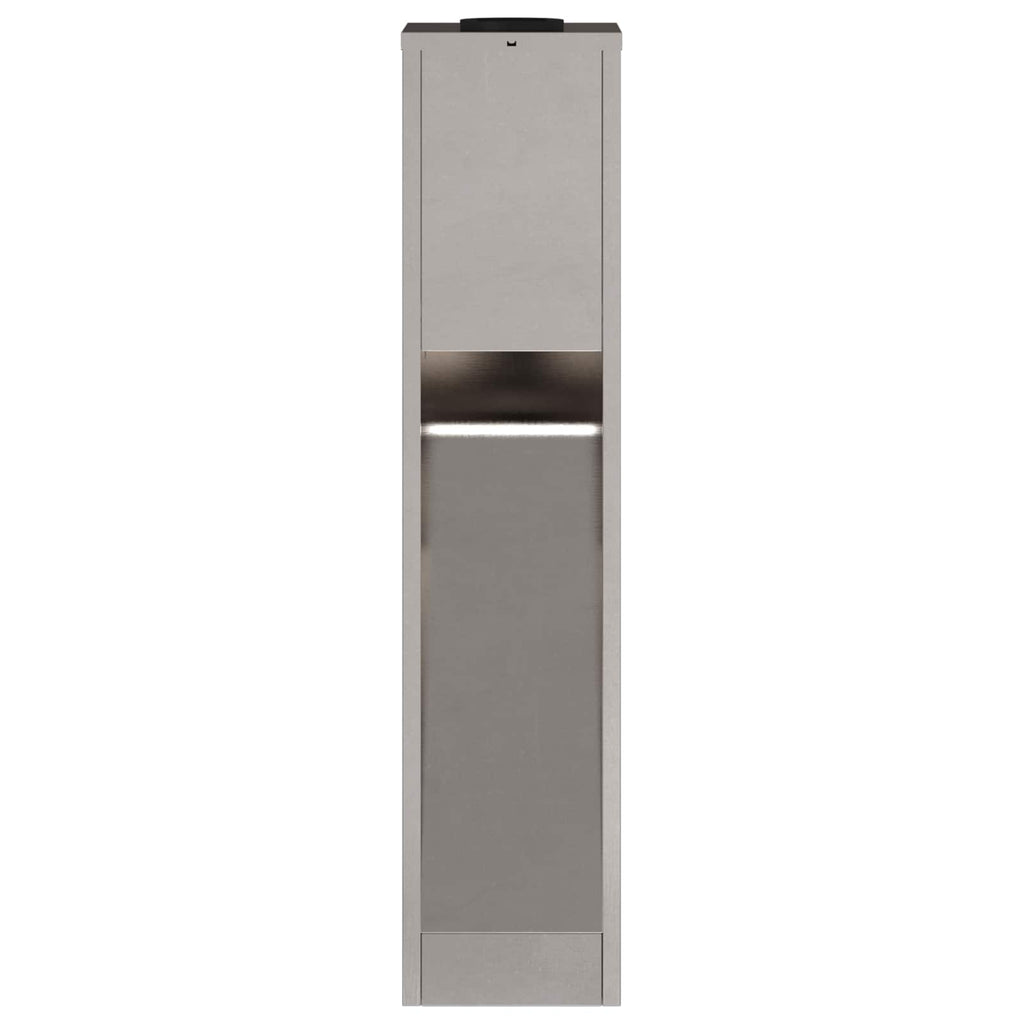 Lucina LED Solare da Percorso 2 pcs Argento