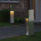 Lucina LED Solare da Percorso 2 pcs Argento Zincato