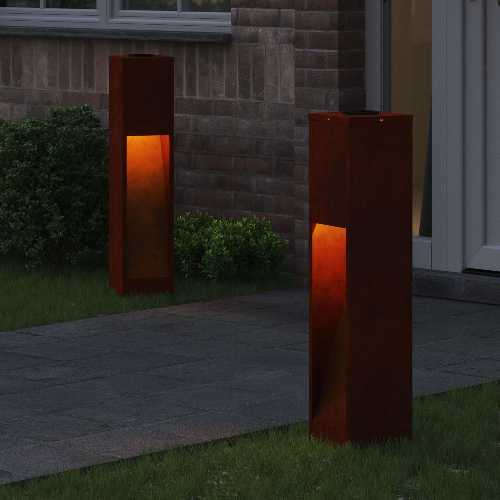 Lucina LED Solare da Percorso 2 pcs Bronzo