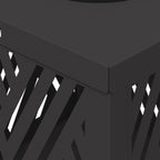Faro LED solare per sentieri 2 pcs Nero