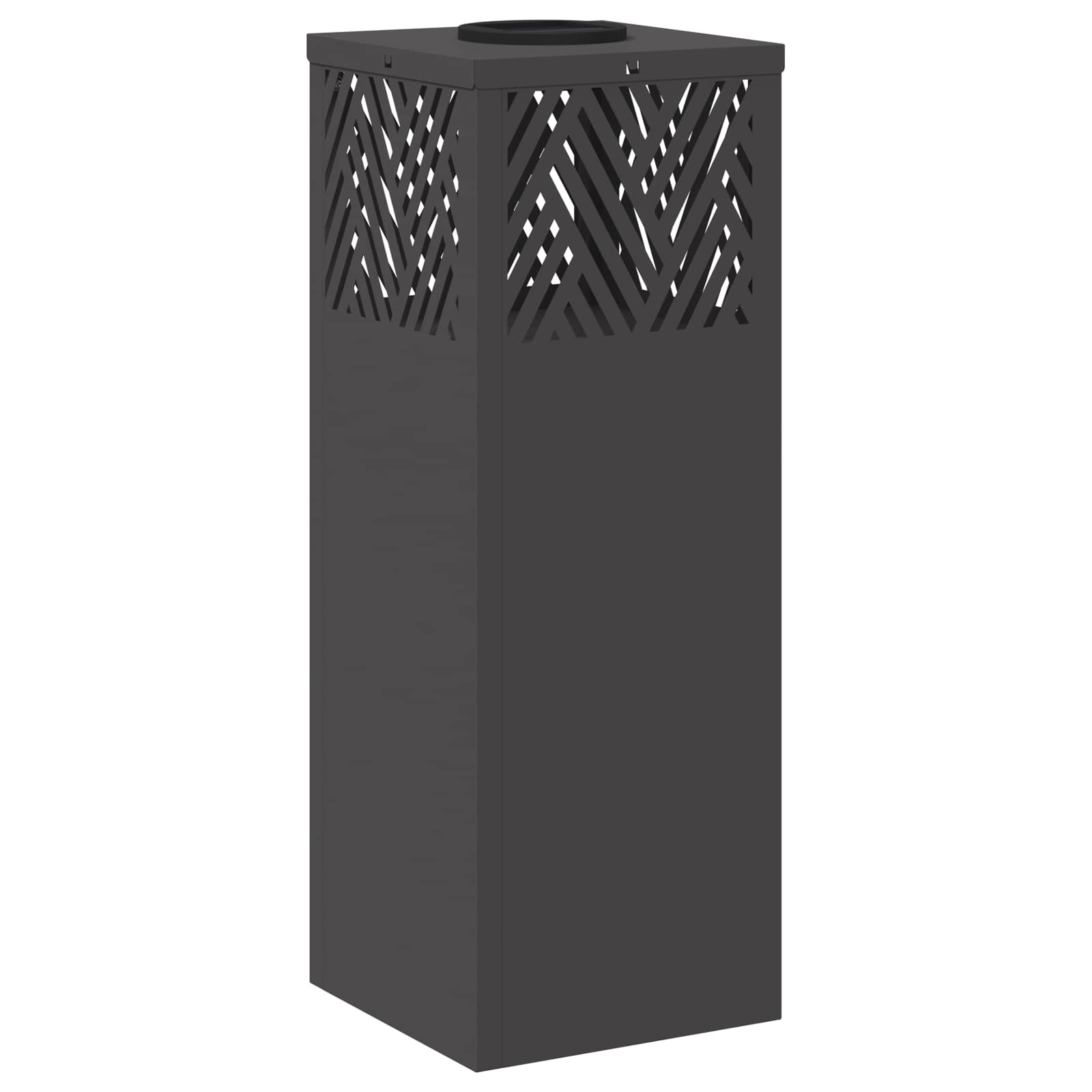 Faro LED solare per sentieri 2 pcs Nero