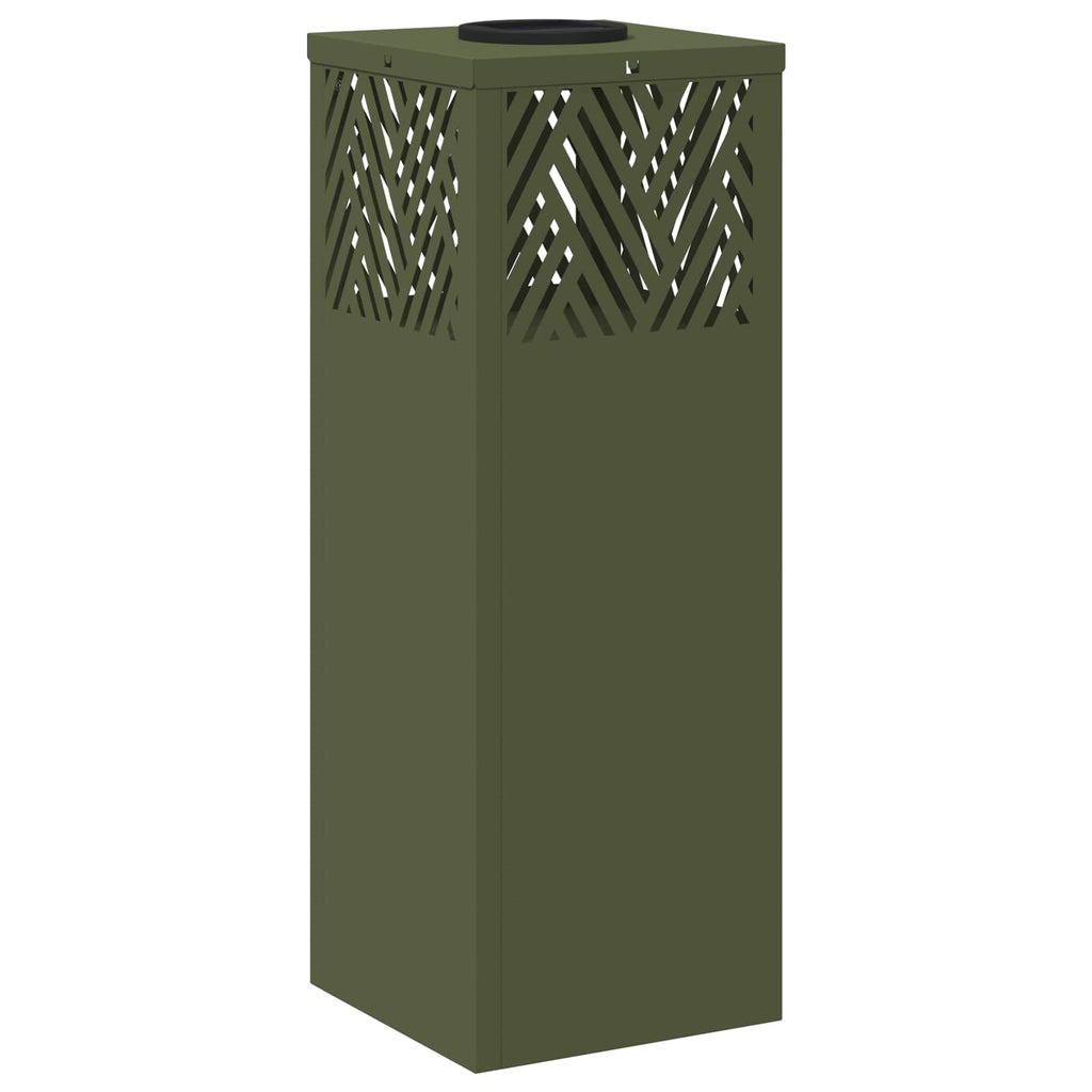 Faro LED solare per sentieri 2 pcs Verde oliva