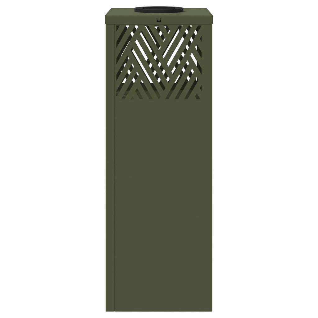 Faro LED solare per sentieri 2 pcs Verde oliva