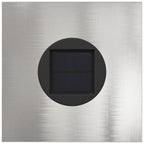 Faro LED solare per sentieri 2 pcs Argento Acciaio inossidabile
