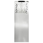 Faro LED solare per sentieri 2 pcs Argento Zincato