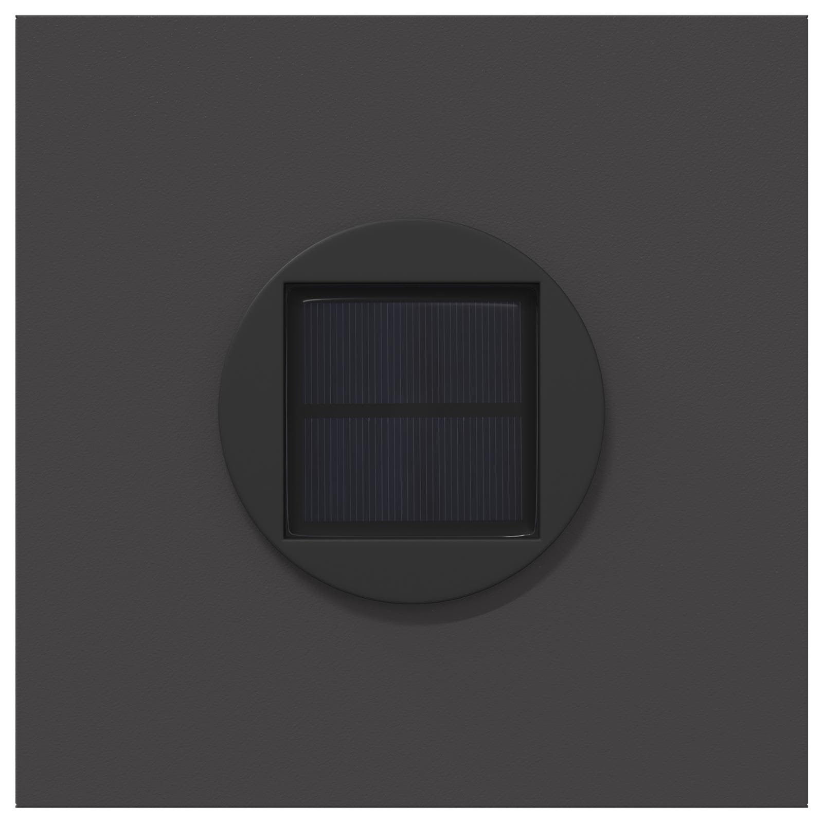 Faro LED solare per sentieri 2 pcs Nero