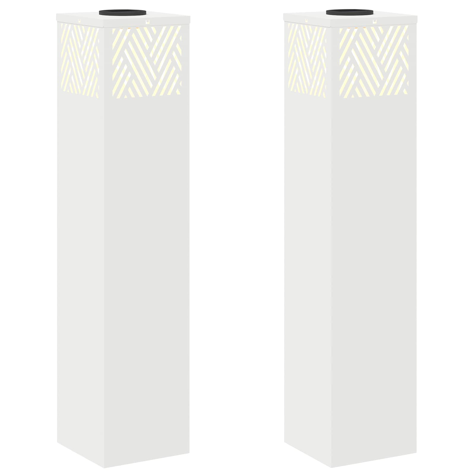 Faro LED solare per sentieri 2 pcs Bianco