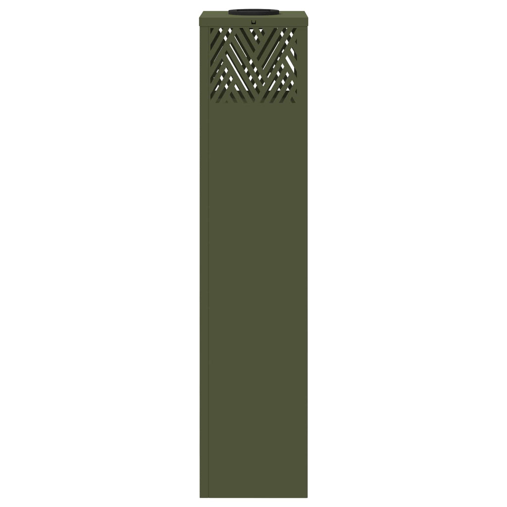 Faro LED solare per sentieri 2 pcs Verde oliva
