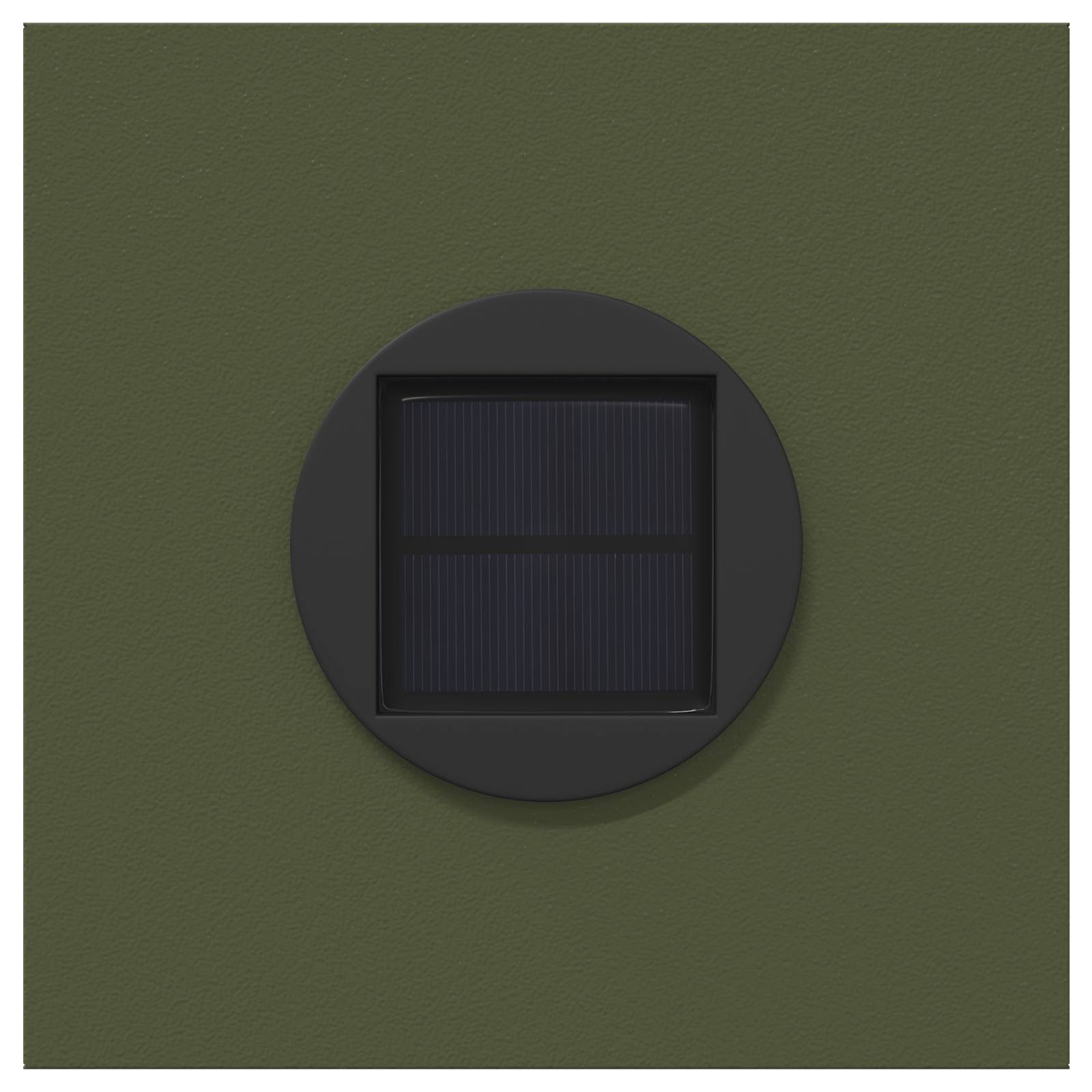 Faro LED solare per sentieri 2 pcs Verde oliva