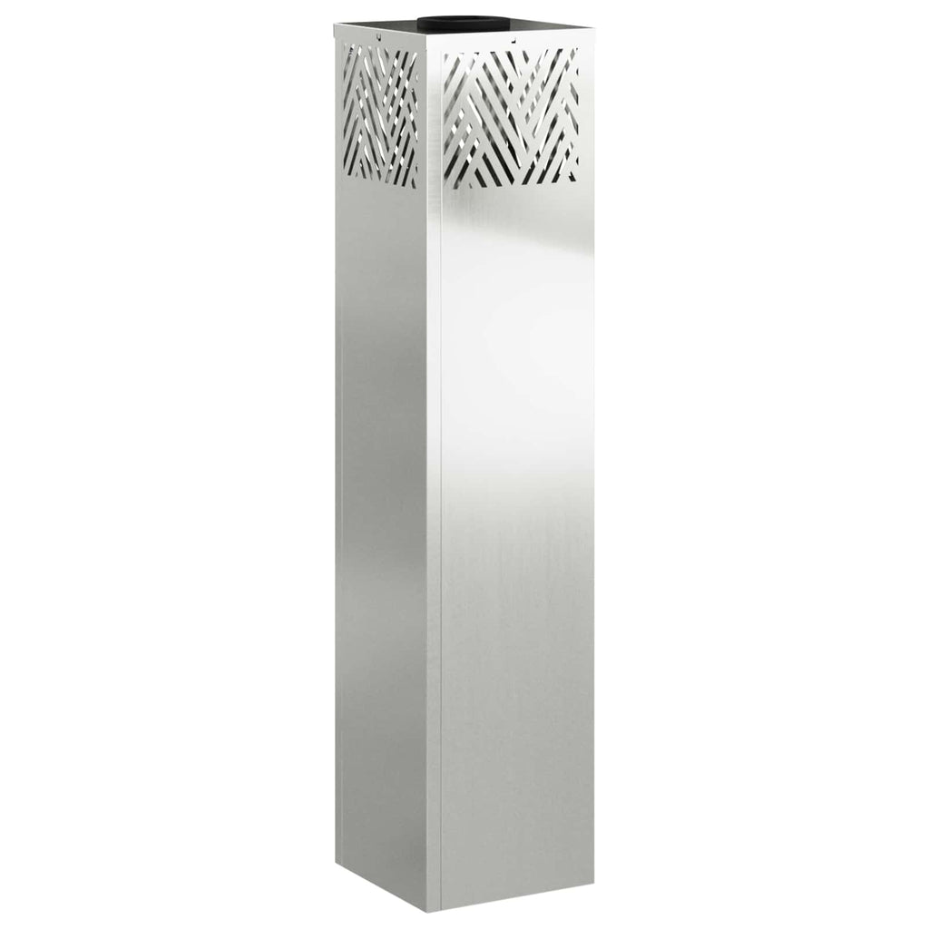 Faro LED solare per sentieri 2 pcs Argento Zincato