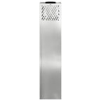Faro LED solare per sentieri 2 pcs Argento Zincato