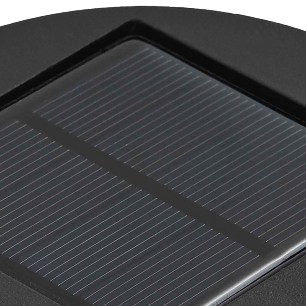 Faro LED solare per sentieri 2 pcs Nero