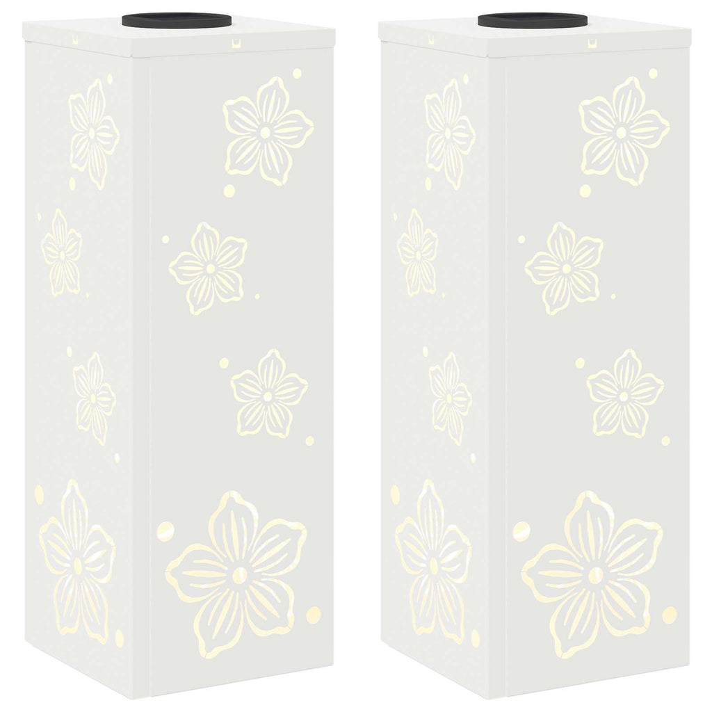 Faro LED solare per sentieri 2 pcs Bianco