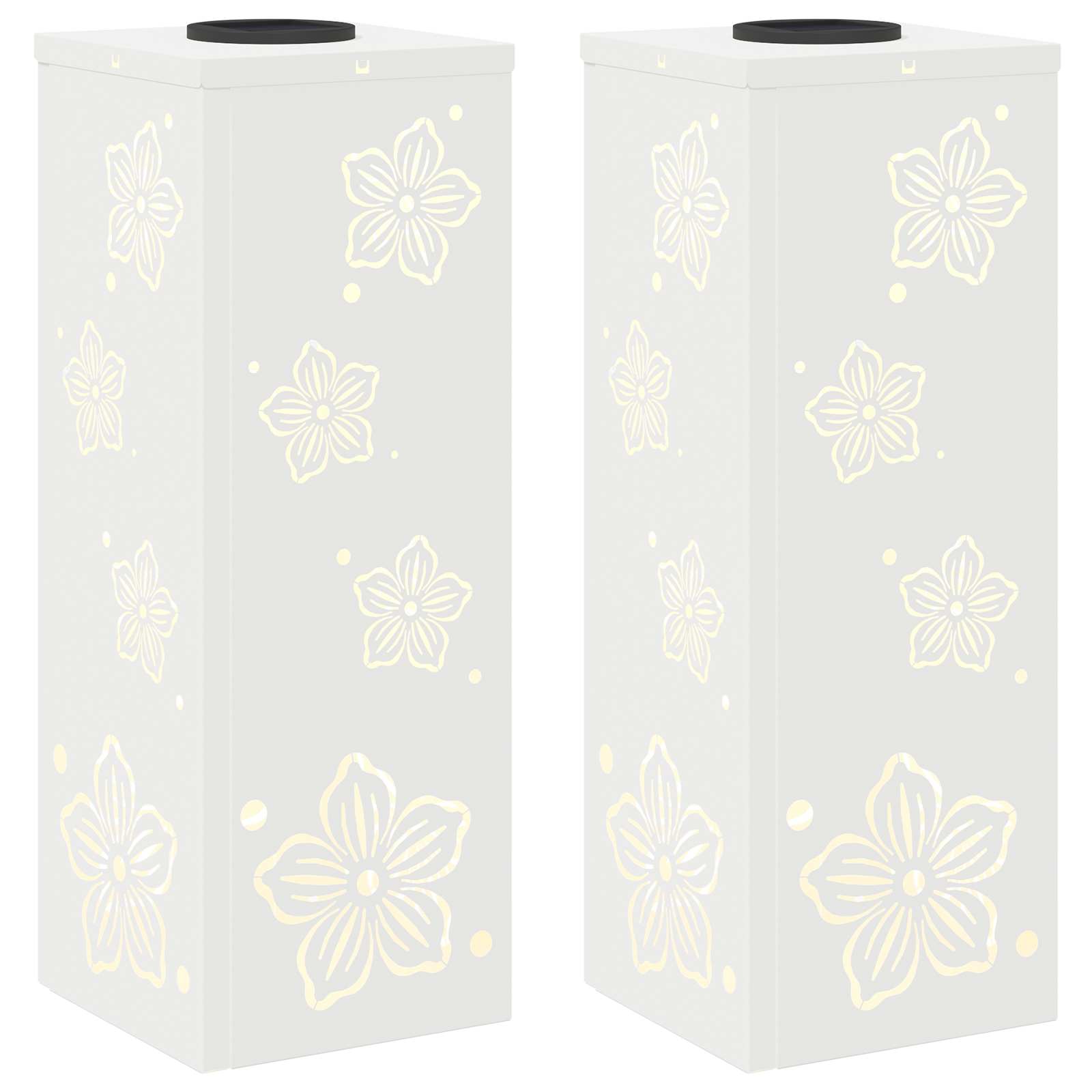 Faro LED solare per sentieri 2 pcs Bianco