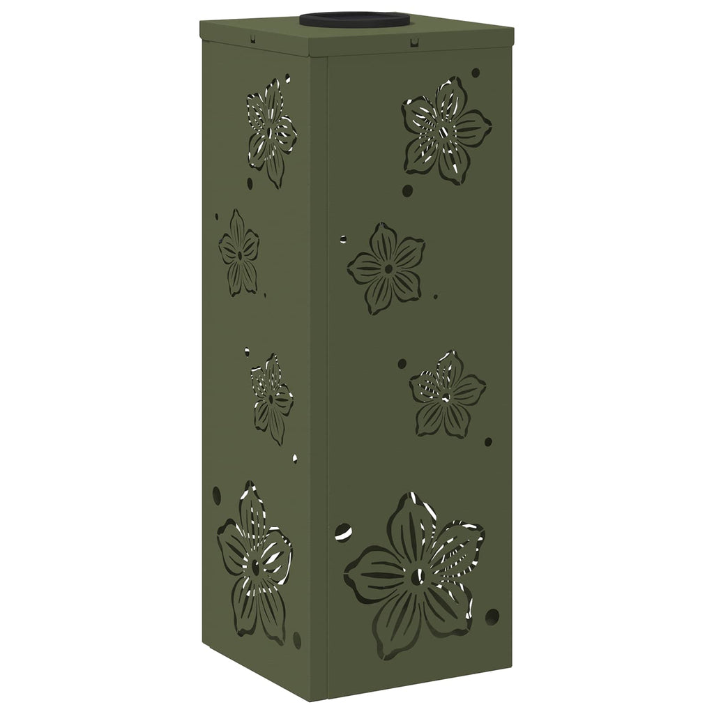 Faro LED solare per sentieri 2 pcs Verde oliva