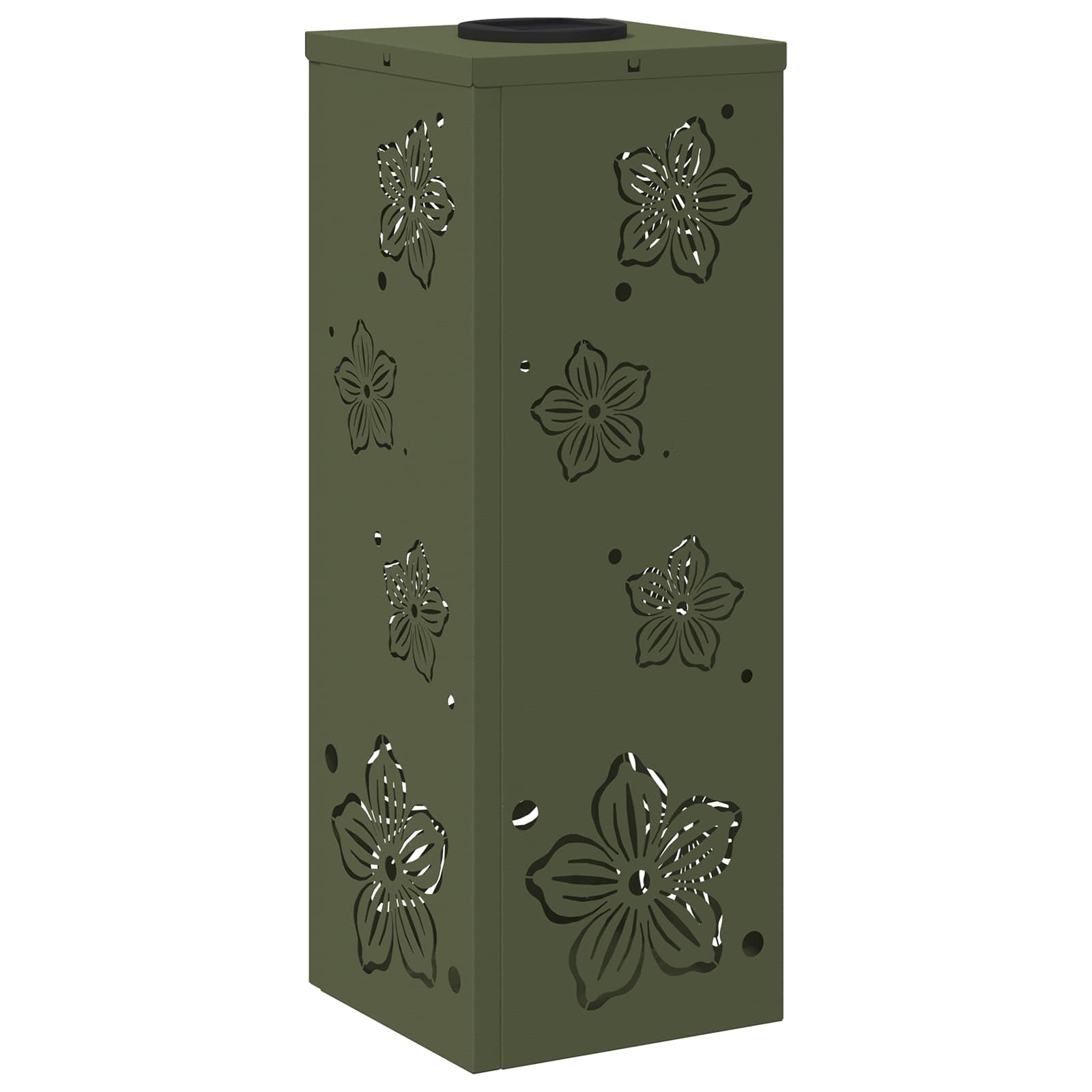 Faro LED solare per sentieri 2 pcs Verde oliva