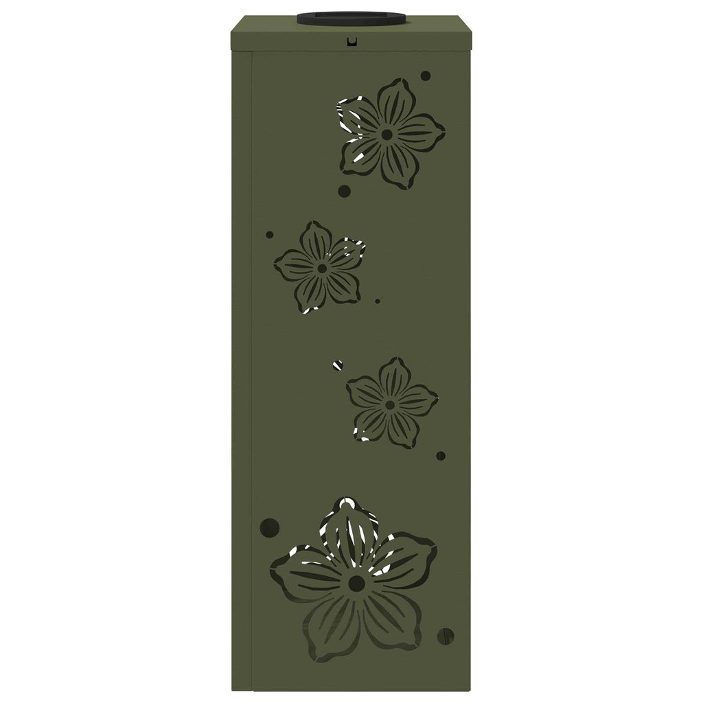 Faro LED solare per sentieri 2 pcs Verde oliva